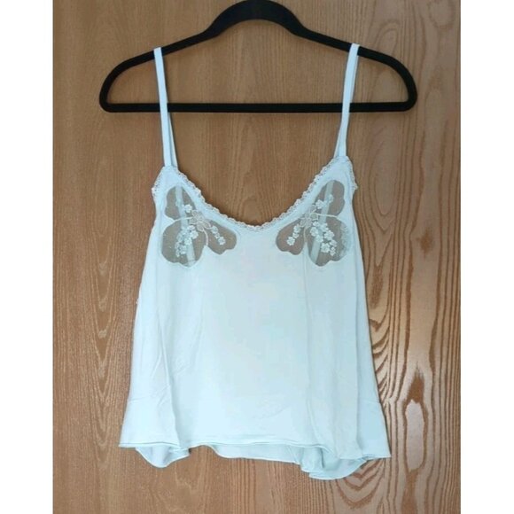 Savage X Fenty A Peek Behind the Lace Cami Aqua Blue Size 2X New With Tags - Picture 1 of 6